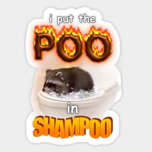 Shampoo Raccoon Meme Sticker